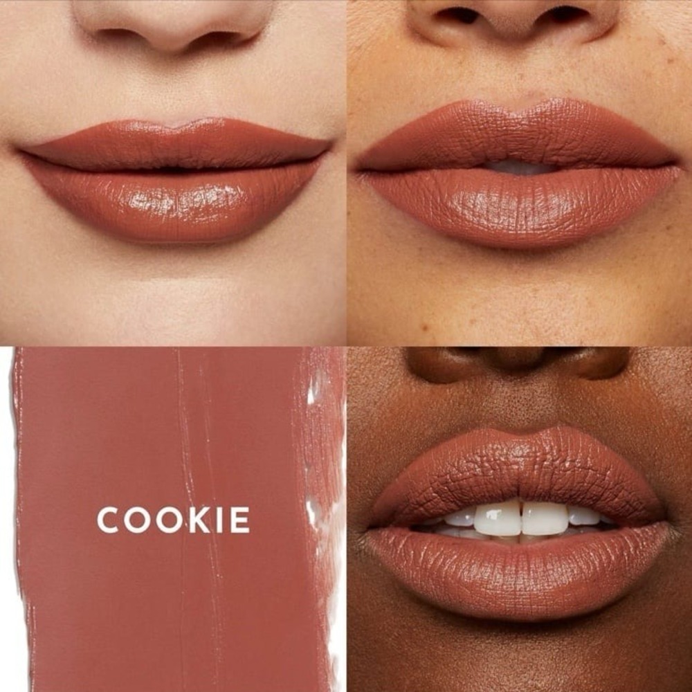 LAWLESS Forget The Filler Satin Cream Lipstick Cookie 3.7g NIB Warm Nude Lip